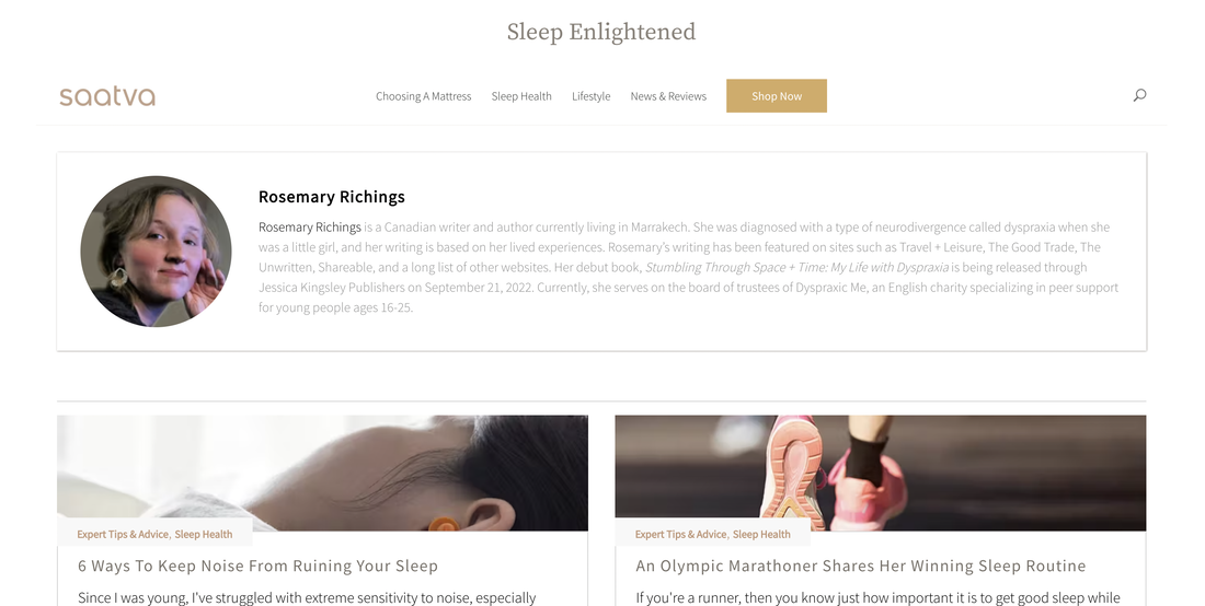 Rosemary Richings author page on sleep enlightened blog. Click here to find a complete listing of everything I have written so far.